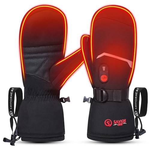 SAVIOR HEAT Heated Mittens for Skiing