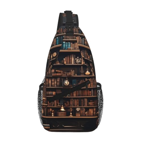 Bolsa de pecho cruzada elegante y ligera con diseño estampado diagonal