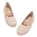 Frank Mully Girls Dress Shoes Mary Janes Girl Flats Slip on Ballet Flat Party School Shoes Nude Toddler/Little Kid/Big Kid
