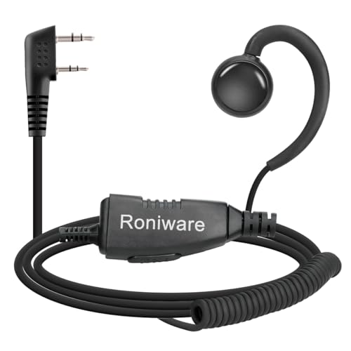 Roniware �g�����V�[�o�[ �C���[�s�[�X �}�C�N�t�� 2�s�� ���W�I�w�b�h�Z�b�g UV-5R Mini UV32 GM21 UV-5G Plus K5PLUS AR-152 AR-5RM DM32 BF-888S BF-F8HP PRO �o�������W�I