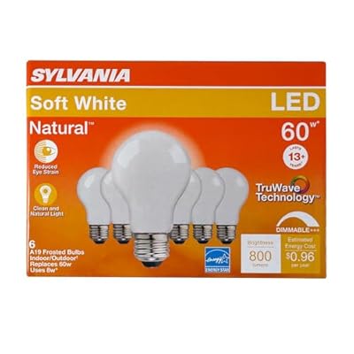 Sylvania Bulb LED A19 Frost SFTWHT 8W 40748