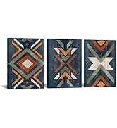 LevvArts Aztec Wall Decor Native American Navajo Tribal Painting Vintage Western Home Decor South...