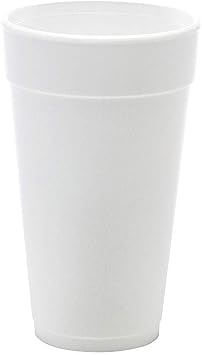 Dart 20 oz Insulated Foam Cups - 20 / Pack - 20 fl oz - Round - 25 / Carton - White - Foam - Beverage, Coffee, Cappuccino, Soft Drink, Juice, Hot Drink, Cold Drink, Iced Tea, Smoothie