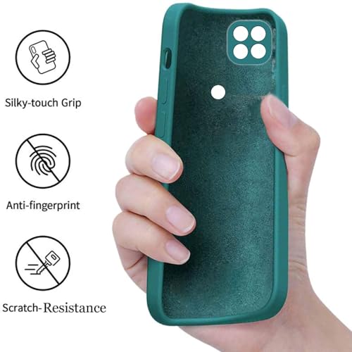 Image of A rtistque Back Cover Case for Redmi 10A / 10A Sport /Redmi 9 / Redmi 9 Active /Poco C31 with Camera Protection | Shockproof TPU | Stylish Protective Design | Slim Fit | Ultra Matte - Green