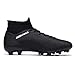 Men's Soccer Cleats Football Cleats for Mens Big Boys High-Top Spikes Shoes for Youth Professional Training Turf Indoor Outdoor Sneaker Black,8.5