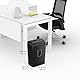 Bonsaii Home Office 10-Blatt Aktenvernichter, Kreuzschnitt Schredder für Papier und Kreditkarten, Sicherheitsstufe P4, Überhitzungsschutz und praktisches Griffdesign, 21L Abfallbehälter(C209-D)
