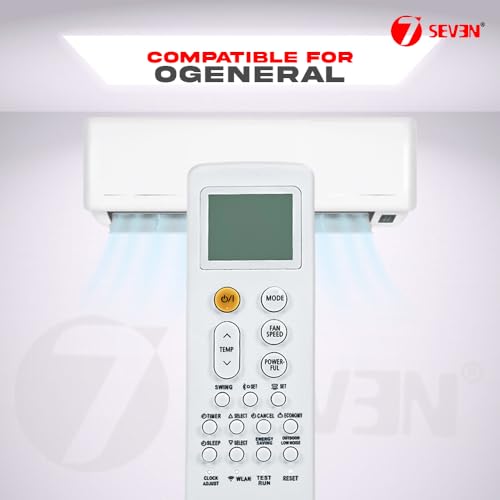 Image of 7SEVEN Compatible with O General Inverter Ac Remote Original AR-RRA2E Model 252 Suitable Split Air Conditioner ASGG24CETA-B and Ensure Genuine Remotes Replicate Exactly