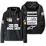 ドゥカティオートバイ DUCATI フード付きジャケット MotoGp レーシングスーツ男性と女性のための秋と冬のライディングジャケットF1コートジャケット