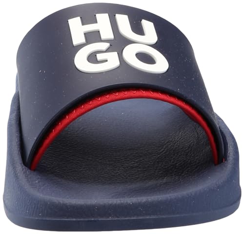 Image of HUGO Men's Stacked Logo Slide Sandal