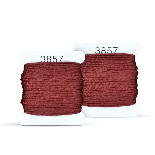 Image of Embroidery Floss Kit and Refills - Cotton Threads - DMC Color Coding for Cross Stitch, String Crafts, Friendship Bracelets