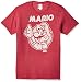 Nintendo Men's So Mario T-Shirt, Red Heather, Large