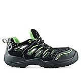 BWOLF Hawaii Sommer Arbeitsschuhe Herren S1P Herren Sicherheitsschuhe, ölbeständig, rutschfest mit 4x4 Grip Technologie und Verbundstoff Kappe (Schwarz, Numeric_41)