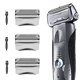 HONGNAL 3Pack 70S Series 7 Replacement Head for Braun Series 7 Foil Shaver Replacement Heads Compatible Braun Series 7 Replacement Compatible with Series 7 Shavers 70s 720,750CC, 760CC,790CC,9565