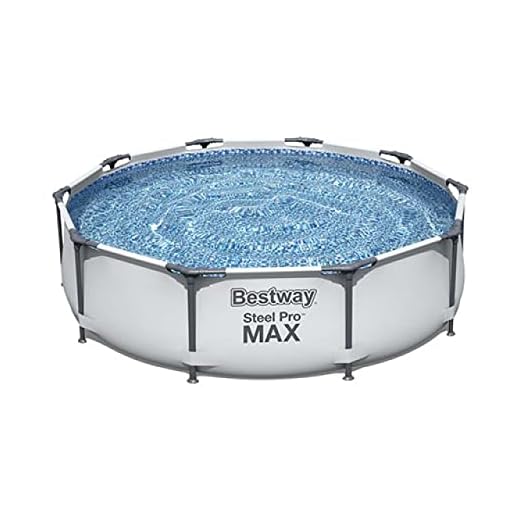 Piscina Exterior Tierra Redonda Steel Pro Max Con Bomba Filtro 305 X 76 Cm