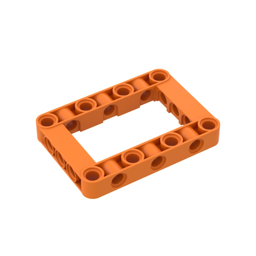 Gobricks GDS-972 Technic Beam Frame 5x7 Open Center Thick 10PCS Compatible with Lego 64179 4539880 DIY Parts and MOC Components for Major Brick Brands