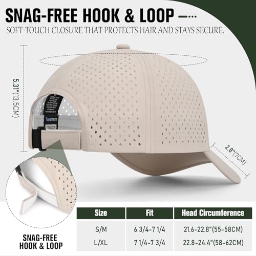 Image of AOPREL Baseball Cap Breathable Mesh Golf Hat Quick Dry Adjustable Baseball Hats for Men and Women Sport Running Workout
