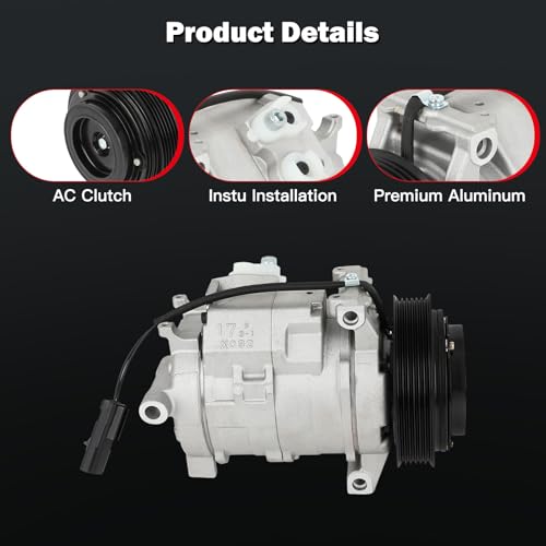 Image of Air Conditioning Compressor for Chrysler 300 Pacifica 3.5L 4.0L 2007-2010