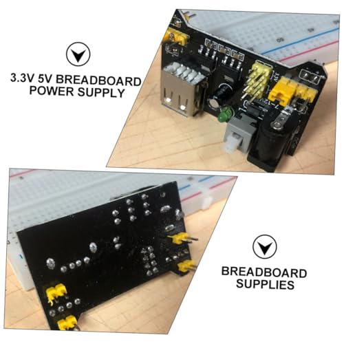 Módulo de alimentación para breadboard de 6 piezas, compatible y práctico para laboratorio 7