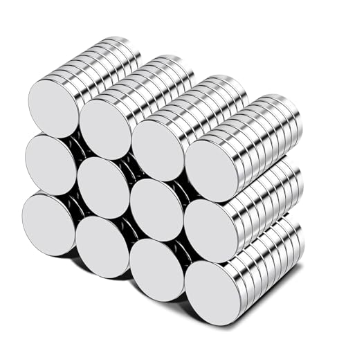 Image of 120Pcs Small Rare Earth Magnets,10x2mm Mini Fridge Magnets Neodymium Fridge Magnets for Crafts, Refrigerator, Whiteboard, Kitchen Cabinet, Office