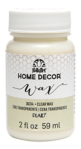 FolkArt 36314 Home Decor Chalk Furniture & Craft Paint in Assorted Colors, 2 ounce, Clear Wax