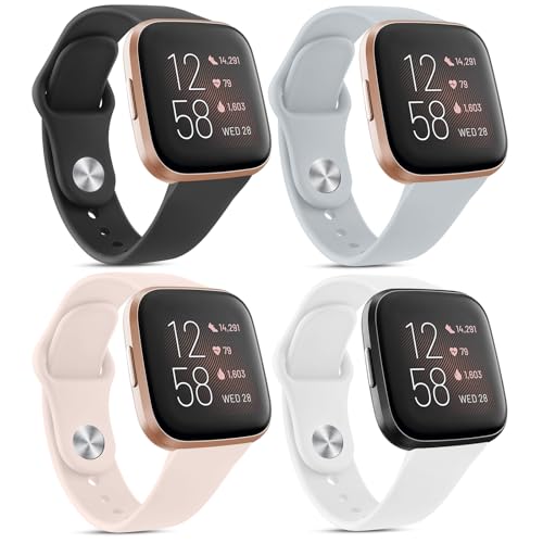 [4pbN] for Fitbit Versa 2 / Versa Lite/SE oh xg _炩 VR X|[coh ߉\ jp (4pb-C)