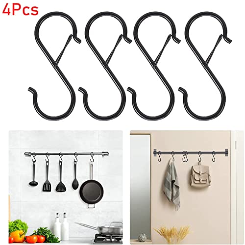 Okdeals AM8AM0F4ALUS S Hooks Practical Rack Garden Bathroom Anti-Drop Safety Buckle Hook 4Pcs thumb #2