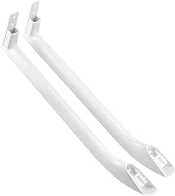 Refrigerator Door Handle Set Replacement For Frigidaire – White ABS Handles 5304506469 | Fits Multiple Models