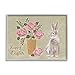 Stupell Industries Happy Easter Bunny Rose Bouquet Framed Wall Art, Design by Pam Britton