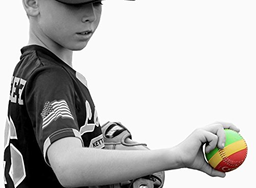 SWINGRAIL (3-Pack) Stoplight Throwing Mechanics Training Baseballs for Teaching Proper Throwing Motion