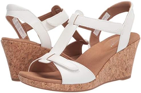 Rockport Women's Blanca T-Strap Sandal, White, 7 | Image 6