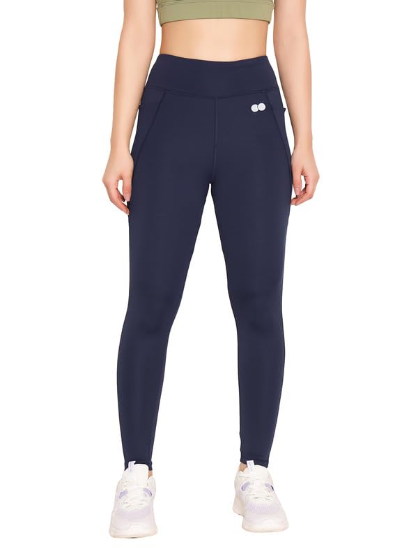 clovia Women's High Rise Snug-Fit High-Rise 4 Pocket Active Tights-picture-36