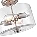 Millennium Lighting Verlana 2 Light Semi-Flush Ceiling Mount in Brushed Nickel