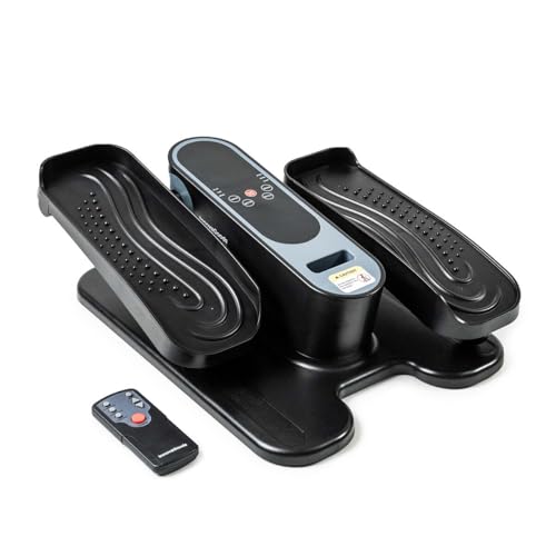 InnovaGoods® Mini Eliptica con Mando a Distancia, Pedales Estaticos para Personas Mayores, Pedaleador Electrico 5 velocidades, 3 programas automáticos, Contador Digital LCD, Motor silencisoso