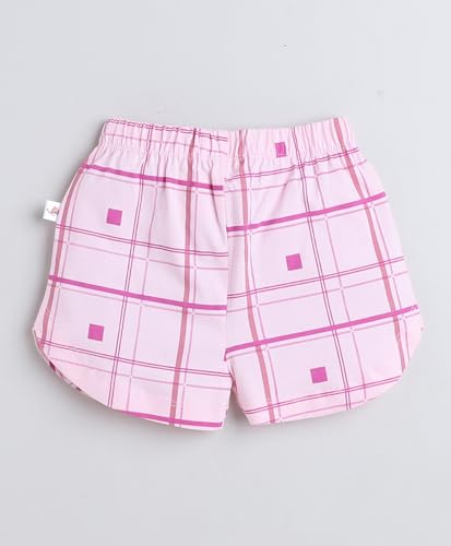 Image of BUMZEE Sky Blue & Pink Girls Shorts Pack of 2 (Peb9218)