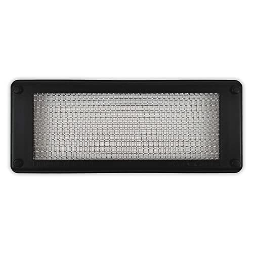 Roshield Pest Proofing Air Brick Mesh Vent Cover | Mouse Insect Rodent Control Prevention x 1 (Black Standard)