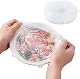 Photo Gallery kispatti coperchi in silicone stretch, 6 pezzi coperchio in silicone estensibile di diverse dimensioni, riutilizzabile coperchio silicone alimenti per ciotole, piatti, barattoli, tazze Photo Gallery kispatti coperchi in silicone stretch, 6 pezzi coperchio in silicone estensibile di diverse dimensioni, riutilizzabile coperchio silicone alimenti per ciotole, piatti, barattoli, tazze
