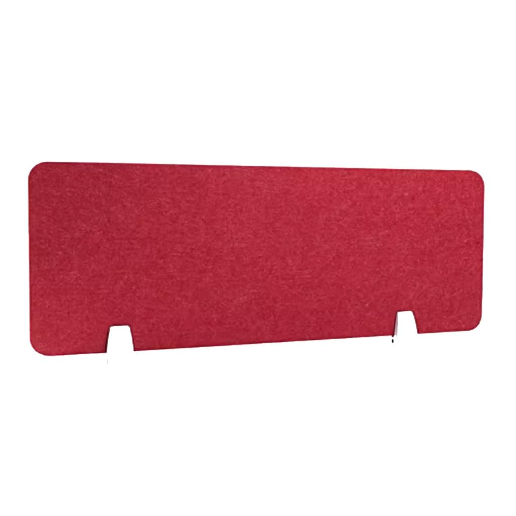 LWJSOCP Desk Privacy Divider, Desk Privacy Panel Acoustic Freestanding Desk Divider Desk Partition Noise Reducing Lightweight With Support Feet For Table(Rosso,30X80CM)