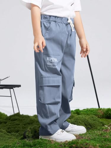 Image of TAGAS Boys Boys Side Pocket Cargo Pant || Cargo Pants|| Regular Slim Cargo for Kids ||Relaxed Trouser ||Pant for Boys ||Boy Loose Comfortable Cargo ||Boys Joggers||