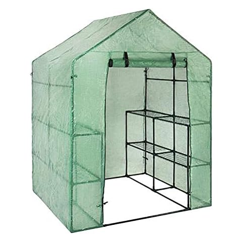 Yooyg Cubierta de PVC para invernadero de jardín portátil con puerta enrollable Cover