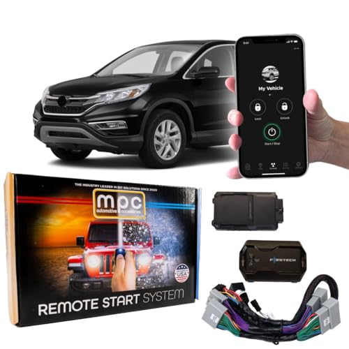 MPC Smartphone or Factory Remote Activated Remote Start Kit Compatible with 2015-2016 Honda CR-V - Push-to-Start - Plug-n-Play - Premier USA Tech Support