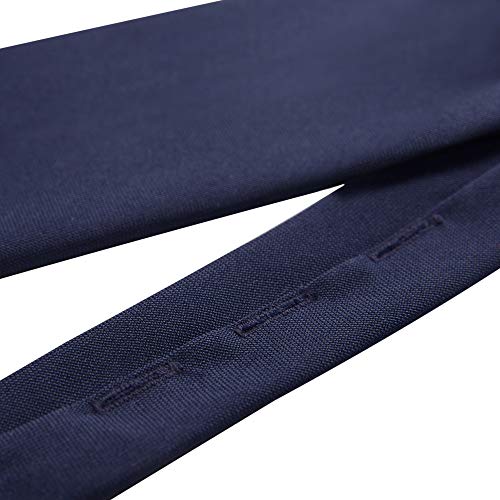 Image of Jacob Alexander Uniform Solid Clip-On Tie with Buttonholes