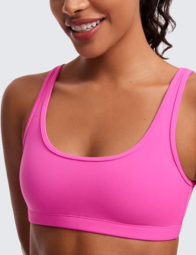 Image of CRZ YOGA Butterluxe Mini Sports Bras | Light Support, Removable Pads, Yoga, Extremely Soft, U Back, Scoop Neck, for Women