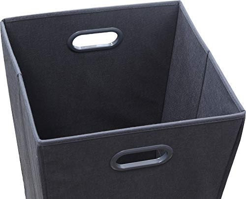 Simplehouseware Foldable Closet Laundry Hamper Basket, Dark Grey #TOP1
