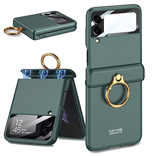 CFPLZFY�P�[�X �Y������ Galaxy Z Flip 3�P�[�X �����O�z���_�[�t�����C�q���W�J�o�[ ����ʃv���e�N�^�[ �T���X��ZFlip3�I�[���C���N���[�V�u�܂肽���ݎ��d�b�P�[�X