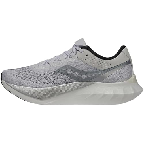 Saucony Men's Endorphin Pro 4 Sneaker, White/Silver, 11.5