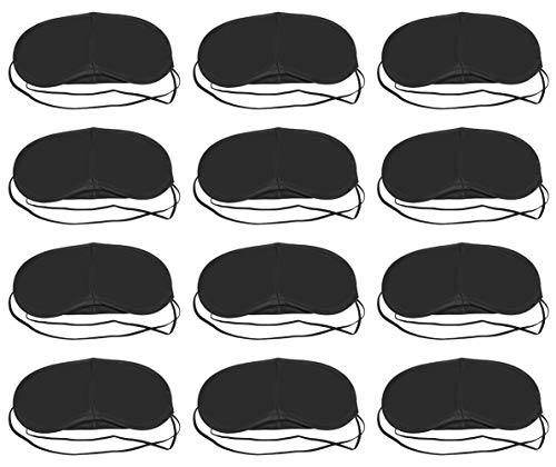 Shapenty Black Eye Mask Shade Cover Blindfold Game Travel Nap Sleep Aid...
