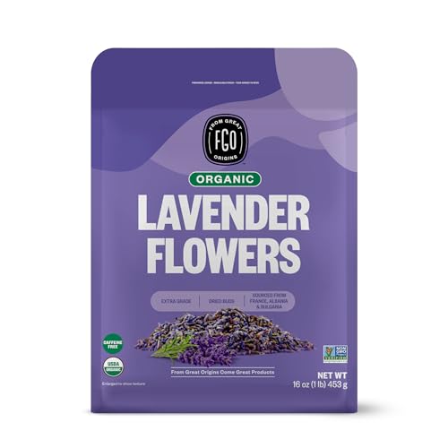 ★FGO Organic Dried Lavender Flowers, 16oz