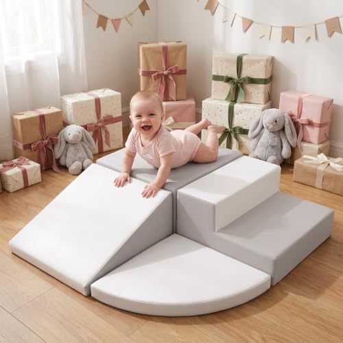 Little Dove Gray & White Foam Climber