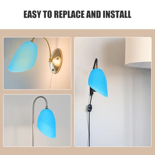 Image of Holibanna Horseshoe Plastic Lamp Shade Replacement for Floor Table Lamps Unique Lightweight Cover for Versatile Home Decor Suitable for Bedside Living Room Lighting