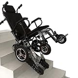 Sube-Escaleras Eléctrico sobre Orugas Multifunción Silla De Ruedas Plegable para Subir Escaleras para Personas Mayores Discapacitadas Silla Elevadora De Escaleras Carga 150 Kg,A,Hand Push